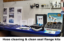 Hose cleaning and flange kit